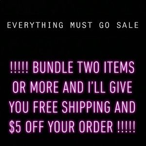 EVRYTHING MUST GO SALE